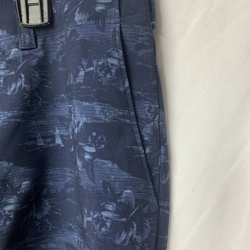 Ben Hogan Performance Golf Shorts Casual Men's Size 36 Flat Front Blue Floral - Picture 7 of 9